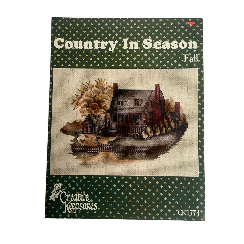 Country In Season Fall Creative Keepsakes CK 1774 Cross Stitch‎ Pattern Vintage